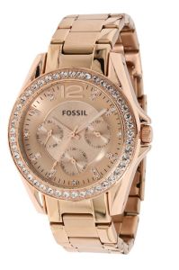 Hands On Replica Fossil Quartz Rosegold Gem Dial Rose gold Band – Women’s Watch ES2811